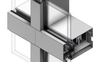 XTRM2600 Double Glazed Capped Stack Joint extrusion | XTRM2600 Extrusion de joint de cheminée à double vitrage coiffé