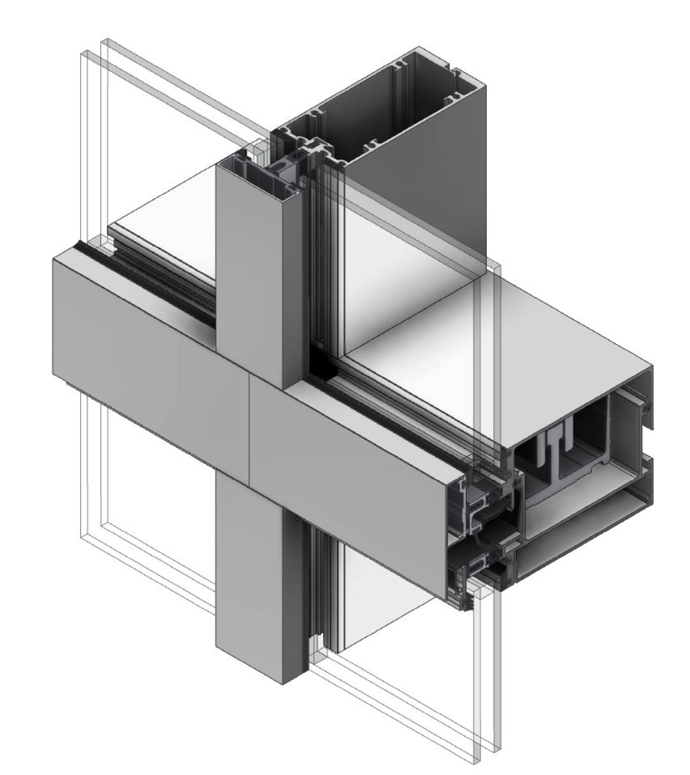 XTRM2600 Double Glazed Capped Stack Joint extrusion | XTRM2600 Extrusion de joint de cheminée à double vitrage coiffé